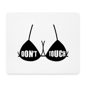 dont_touch_f1 - Tapis de souris (format paysage) - blanc - Devant