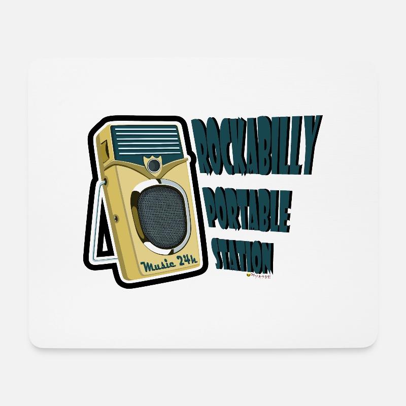 Rockabilly Music - Mouse Pad (horizontal) - white