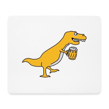 Funny Drunken T-Rex Dino - Tapis de souris (format paysage) - blanc - Devant