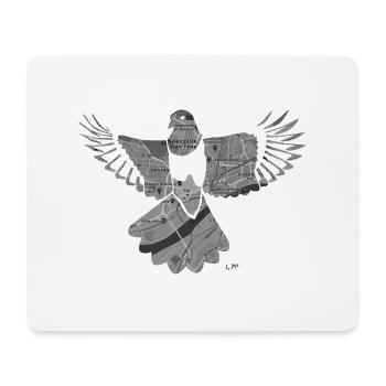 Magpies-Newcastle-darker - Mouse Pad (horizontal) - white - Front