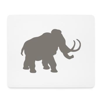 Mammut - Mousepad (Querformat) - Weiß - Vorne