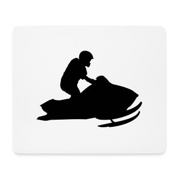 snowmobile - Mouse Pad (horizontal) - white - Front