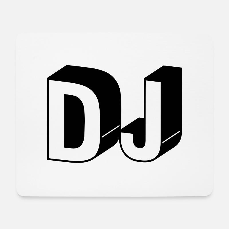DJ - Mousepad (Querformat) - Weiß