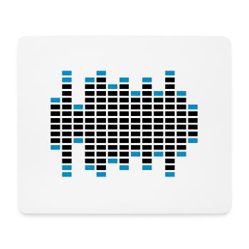 Music Sound Logo - Tapis de souris (format paysage) - blanc - Devant