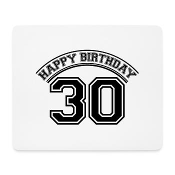 Happy Birthday 30 Years Logo - Tapis de souris (format paysage) - blanc - Devant