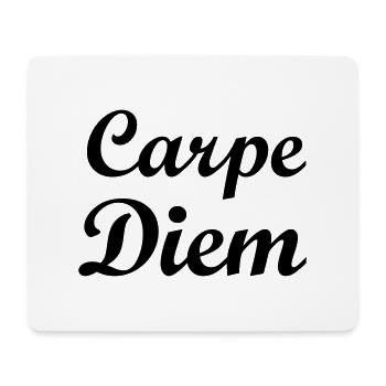 carpe diem philosophisches Zitat YOLO - Mousepad (Querformat) - Weiß - Vorne