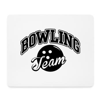 Bowling Team - Mousepad (Querformat) - Weiß - Vorne