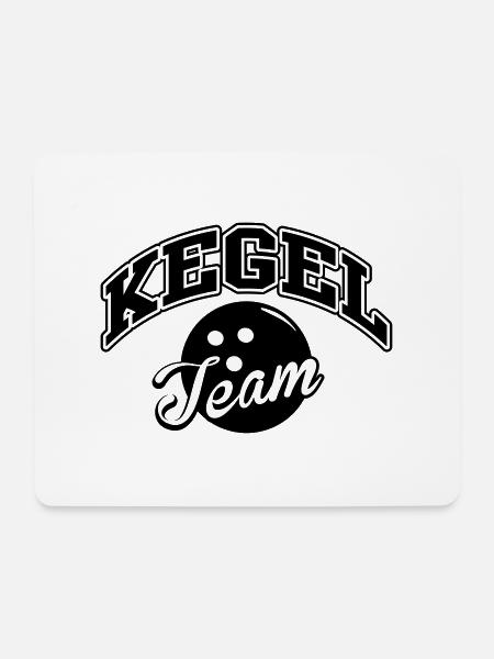 Kegel Team - Mousepad (Querformat) - Weiß