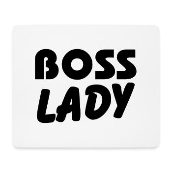 Boss Lady - Tapis de souris (format paysage) - blanc - Devant