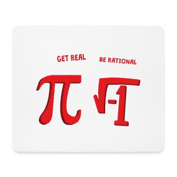 MATHS GETS REAL - Mousepad (Querformat) - Weiß - Vorne