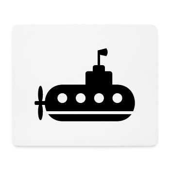 Sous-marin - Tapis de souris (format paysage) - blanc - Devant