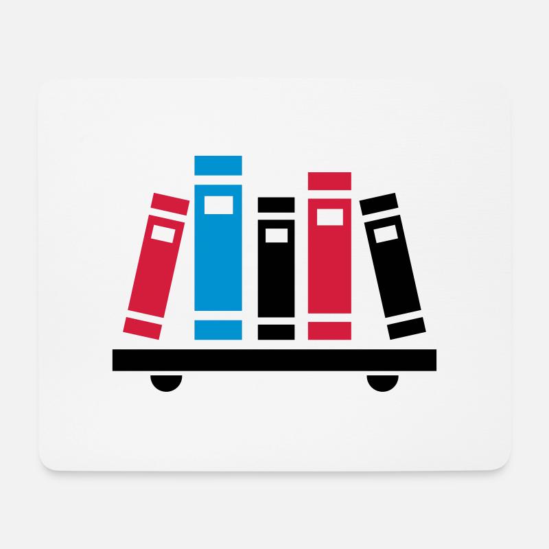Bücher - Mousepad (Querformat) - Weiß