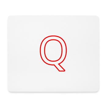 Q - Mousepad (Querformat) - Weiß - Vorne