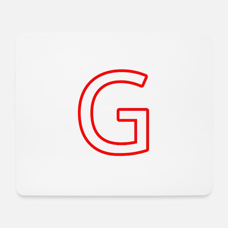 G - Mousepad (Querformat) - Weiß