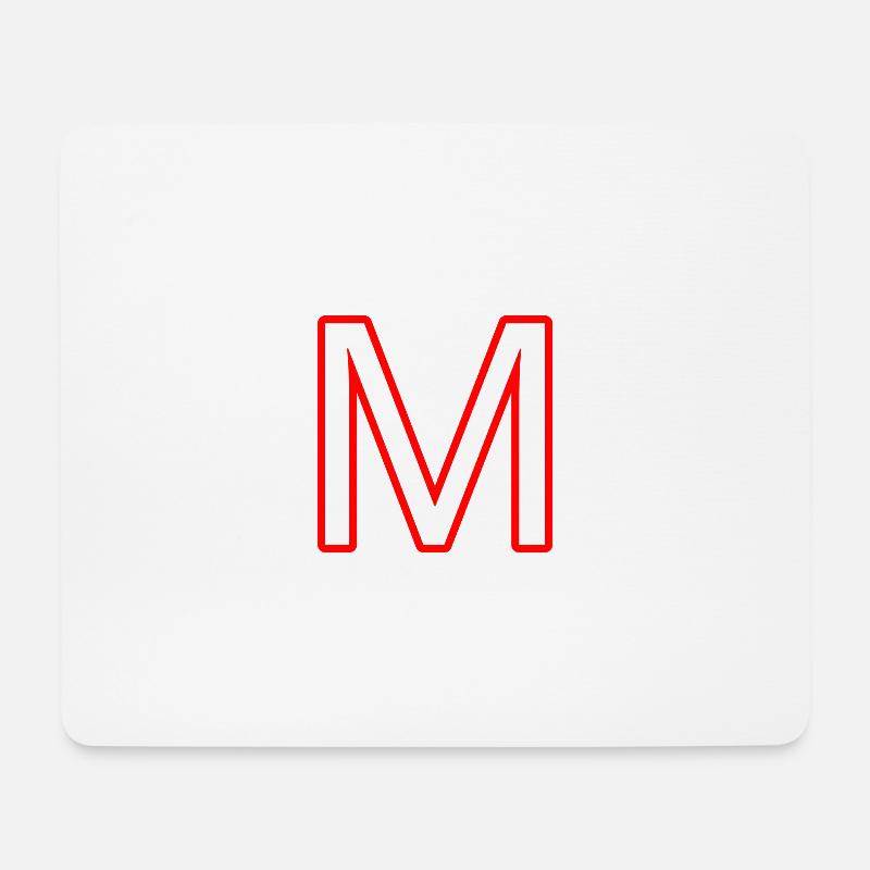 M - Mousepad (Querformat) - Weiß