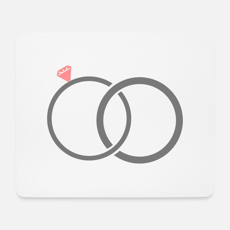 eheringe_2_2f - Mouse Pad (horizontal) - white
