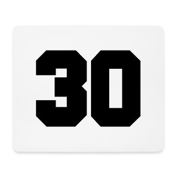30 - Mousepad (Querformat) - Weiß - Vorne