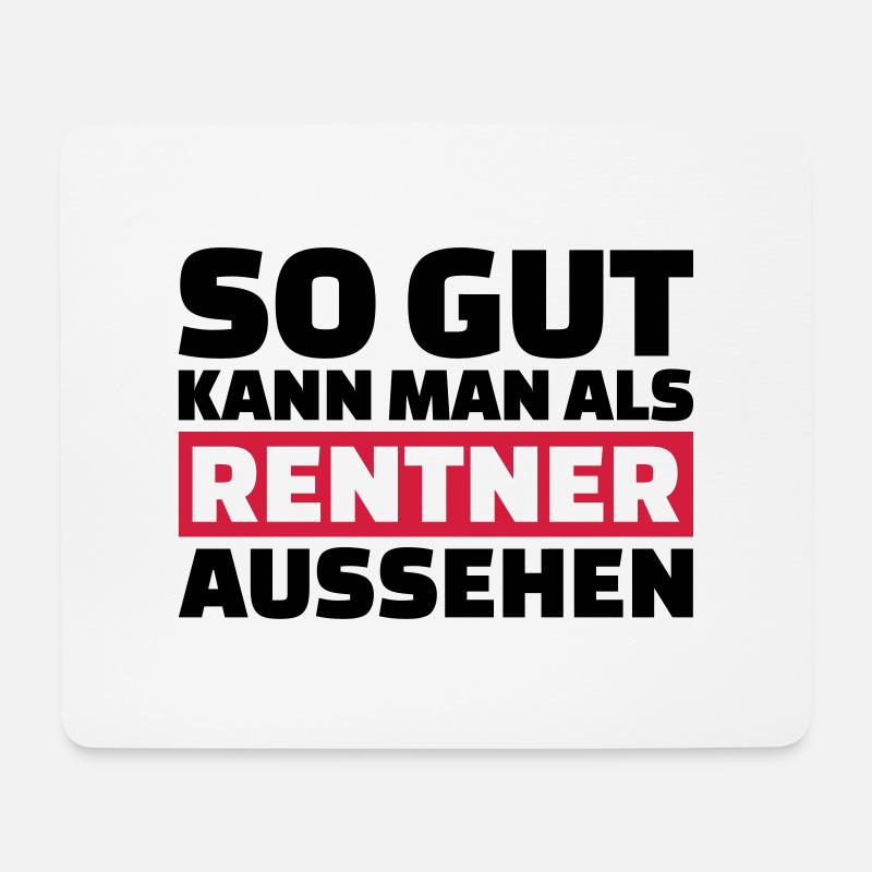 Rentner - Mousepad (Querformat) - Weiß