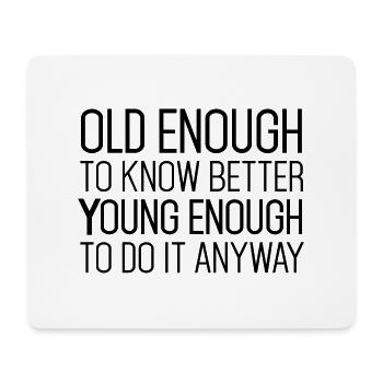 Best Birthday Shirt - Funny Quote - Mouse Pad (horizontal) - white - Front