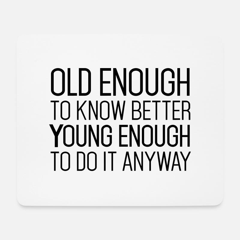 Best Birthday Shirt - Funny Quote - Mousepad (Querformat) - Weiß