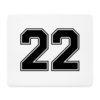 22 - Mousepad (Querformat) - Weiß - Vorne