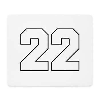 22 - Mousepad (Querformat) - Weiß - Vorne