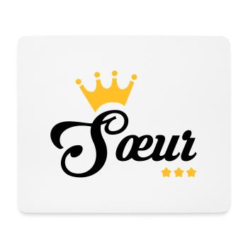 Schwester Sister Baby Geburtstag Geburt Familie - Mousepad (Querformat) - Weiß - Vorne
