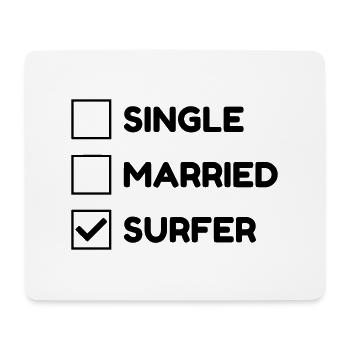 Surfen / Surfer / Surf / Surfing / Strand - Mousepad (Querformat) - Weiß - Vorne