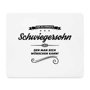 schwiegersohn allerbeste - Mousepad (Querformat) - Weiß - Vorne