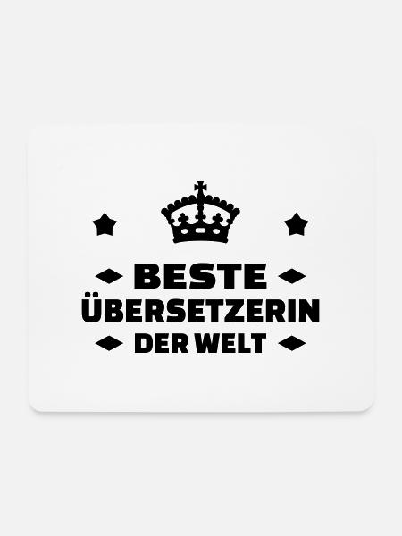 Übersetzer / Übersetzerin / Übersetzung / - Mousepad (Querformat) - Weiß
