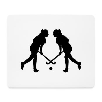 feldhockey spielerin - Mousepad (Querformat) - Weiß - Vorne