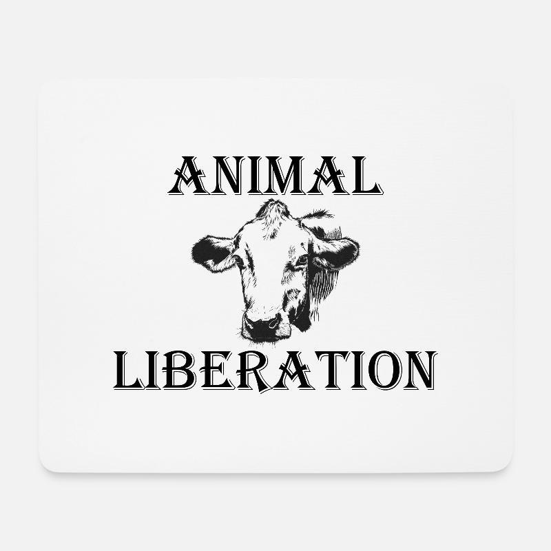 Animal Liberation - Mousepad (Querformat) - Weiß