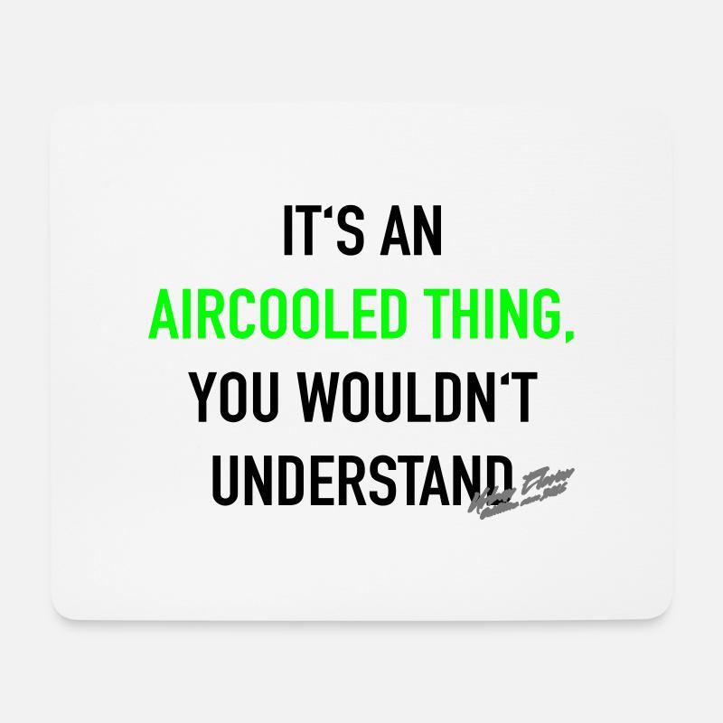 It´s an aircooled thing - Mousepad (Querformat) - Weiß