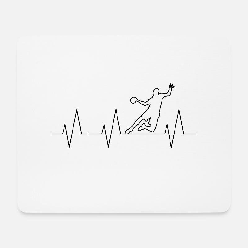 Handball - Mousepad (Querformat) - Weiß