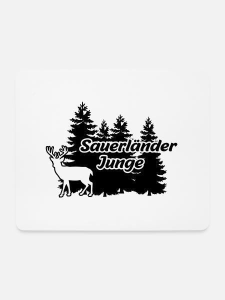 Sauerländer Junge - Mousepad (Querformat) - Weiß