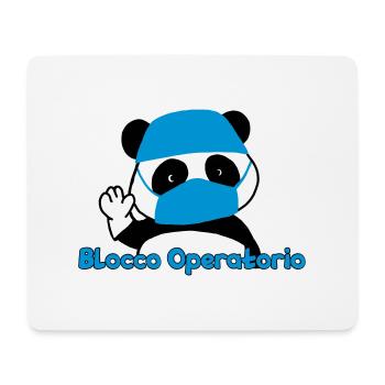 Panda Operating Block - Mouse Pad (horizontal) - white - Front