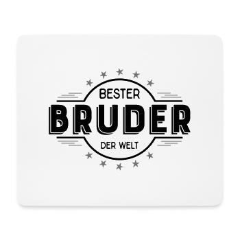 bruder - Mousepad (Querformat) - Weiß - Vorne