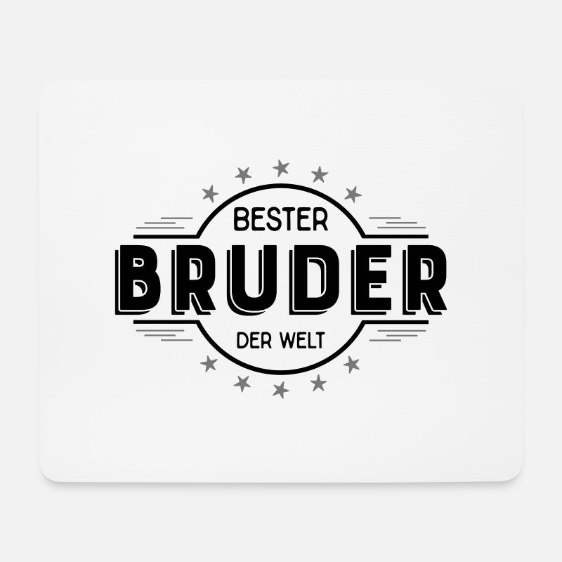bruder - Mousepad (Querformat) - Weiß