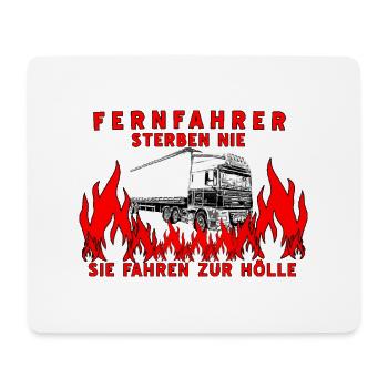 Long-distance drivers - Mouse Pad (horizontal) - white - Front