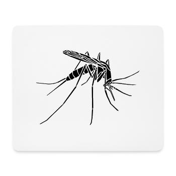 Mücke / Mosquito - Mousepad (Querformat) - Weiß - Vorne