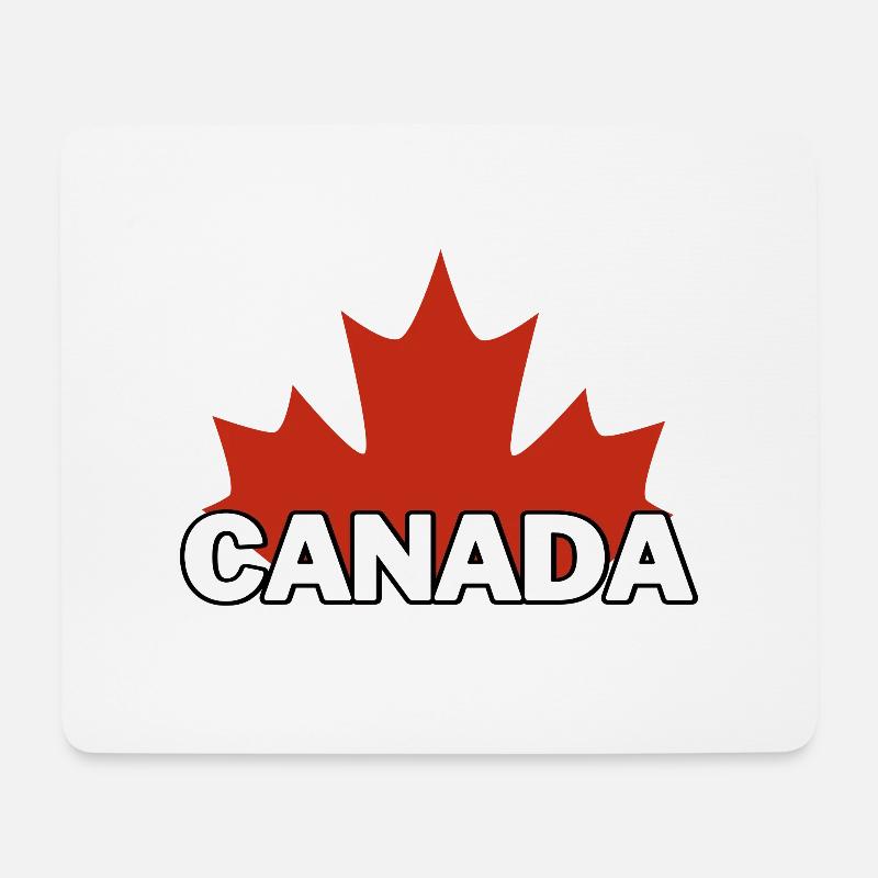 Kanada Tag - Mousepad (Querformat) - Weiß