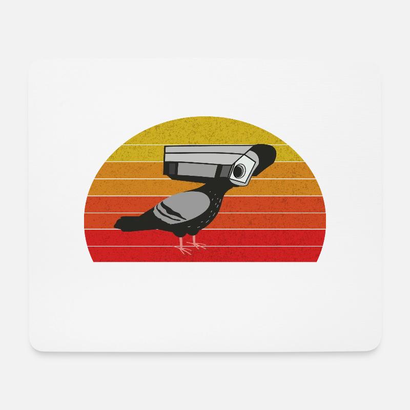 Birds Are not Real Funny Bird - Mousepad (Querformat) - Weiß
