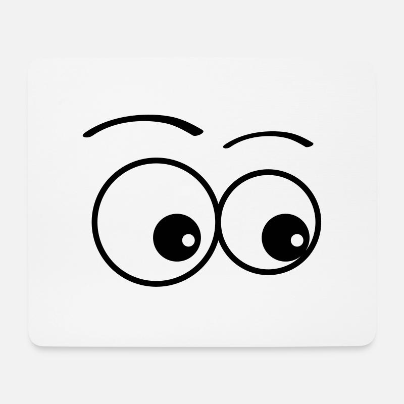 eyes - Mouse Pad (horizontal) - white