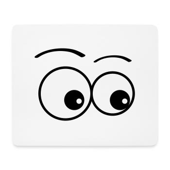 eyes - Mouse Pad (horizontal) - white - Front