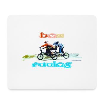 bmx race racing vtt motocross - Tapis de souris (format paysage) - blanc - Devant