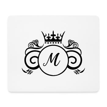 M Wappen - Mousepad (Querformat) - Weiß - Vorne