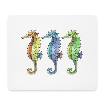 Seahorses - Mouse Pad (horizontal) - white - Front