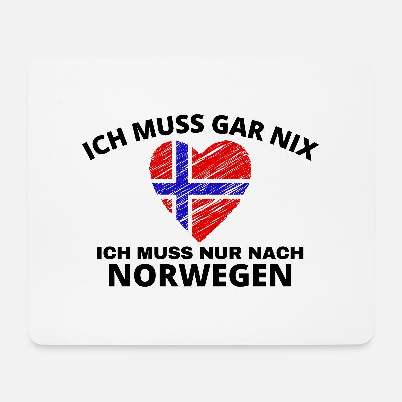 Norwegen - Mousepad (Querformat) - Weiß