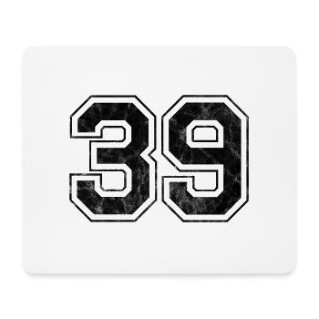 Anzahl 39 - Mousepad (Querformat) - Weiß - Vorne