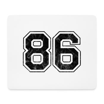 Anzahl 86 - Mousepad (Querformat) - Weiß - Vorne